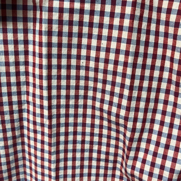 Express Men's Red/Pink/Blue Checkered Shirt. Size Large - Picture 2 of 6